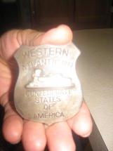 Confederate Western & Atlantic RR Conductor's Badge