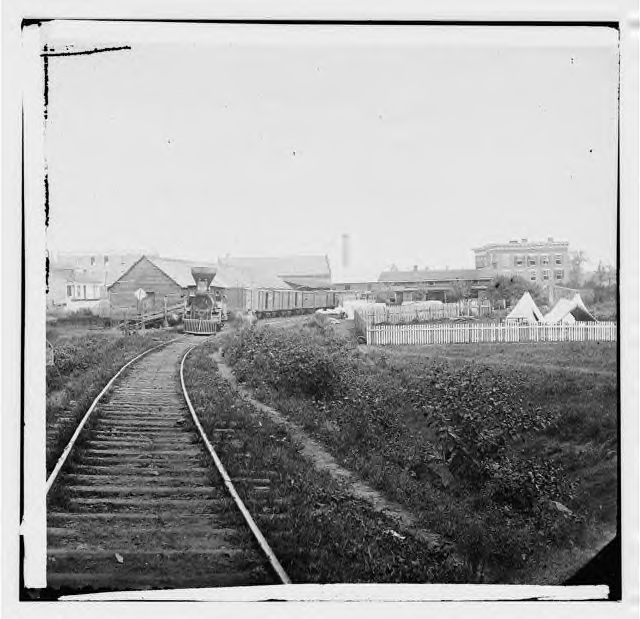 Culpeper Court House Depot, on the Orange & Alexandria RR, in August 1862.